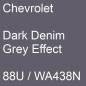 Preview: Chevrolet, Dark Denim Grey Effect, 88U / WA438N.